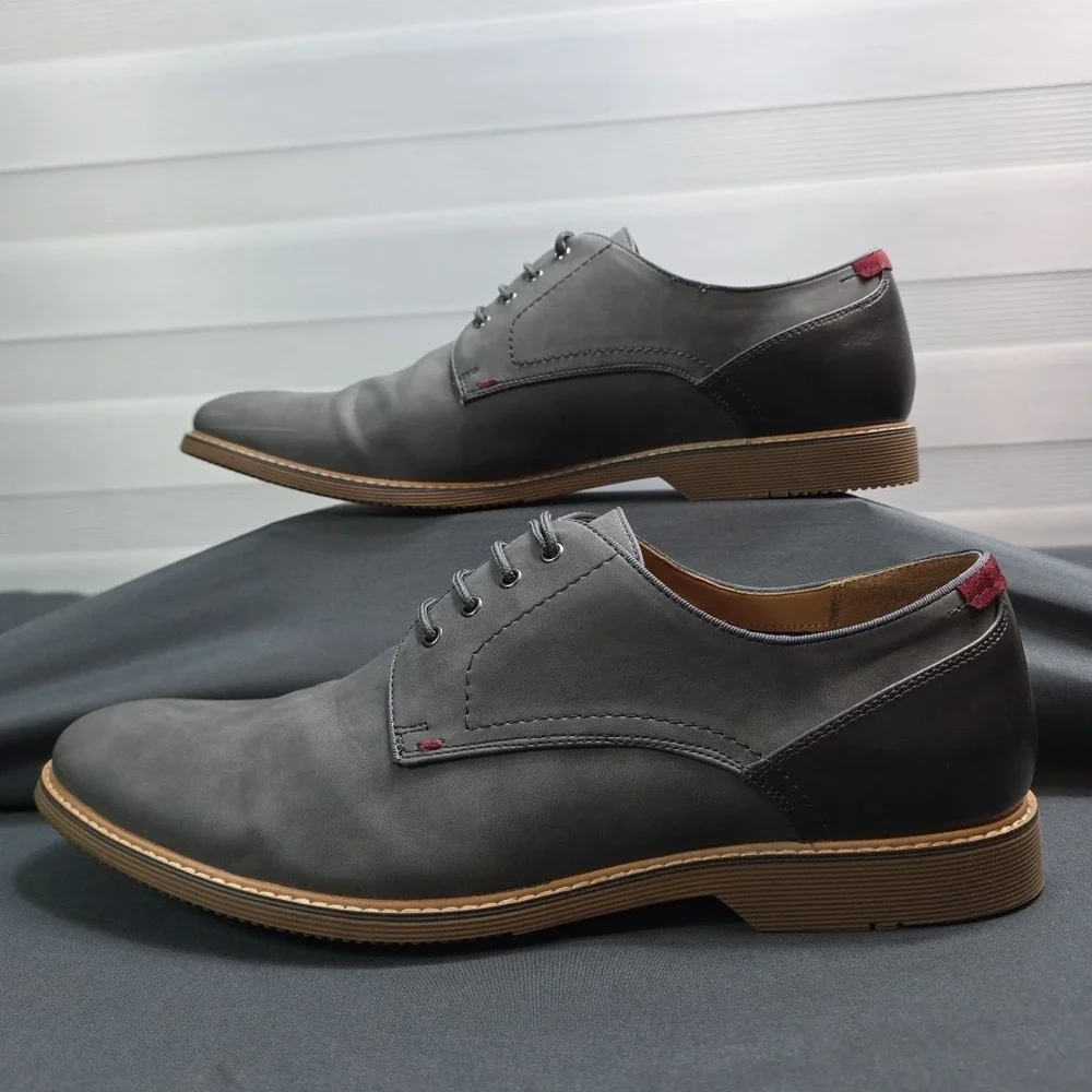 Steve Madden Men's Gray Ousted Oxford‎ Size 13M